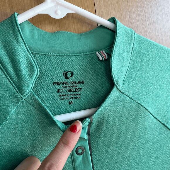 PEARL IZUMI Women's Select Escape Mint Green Bike Biker Cyclist Jersey Athletic - Picture 4 of 4